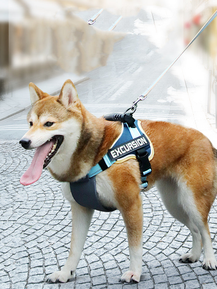 Hiker Dog Leash Vest Type Chest Harness